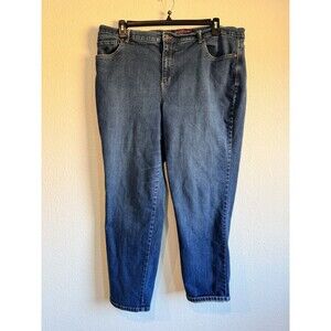 Gloria Vanderbilt Women's Amanda Jeans High Rise Straight Leg Denim Pockets 20W
